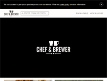 Tablet Screenshot of chefandbrewer.com